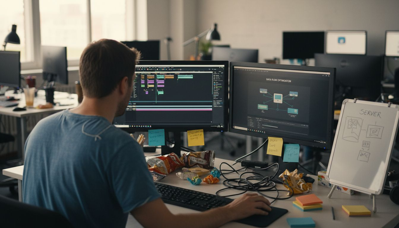Editor animating explainer video workspace