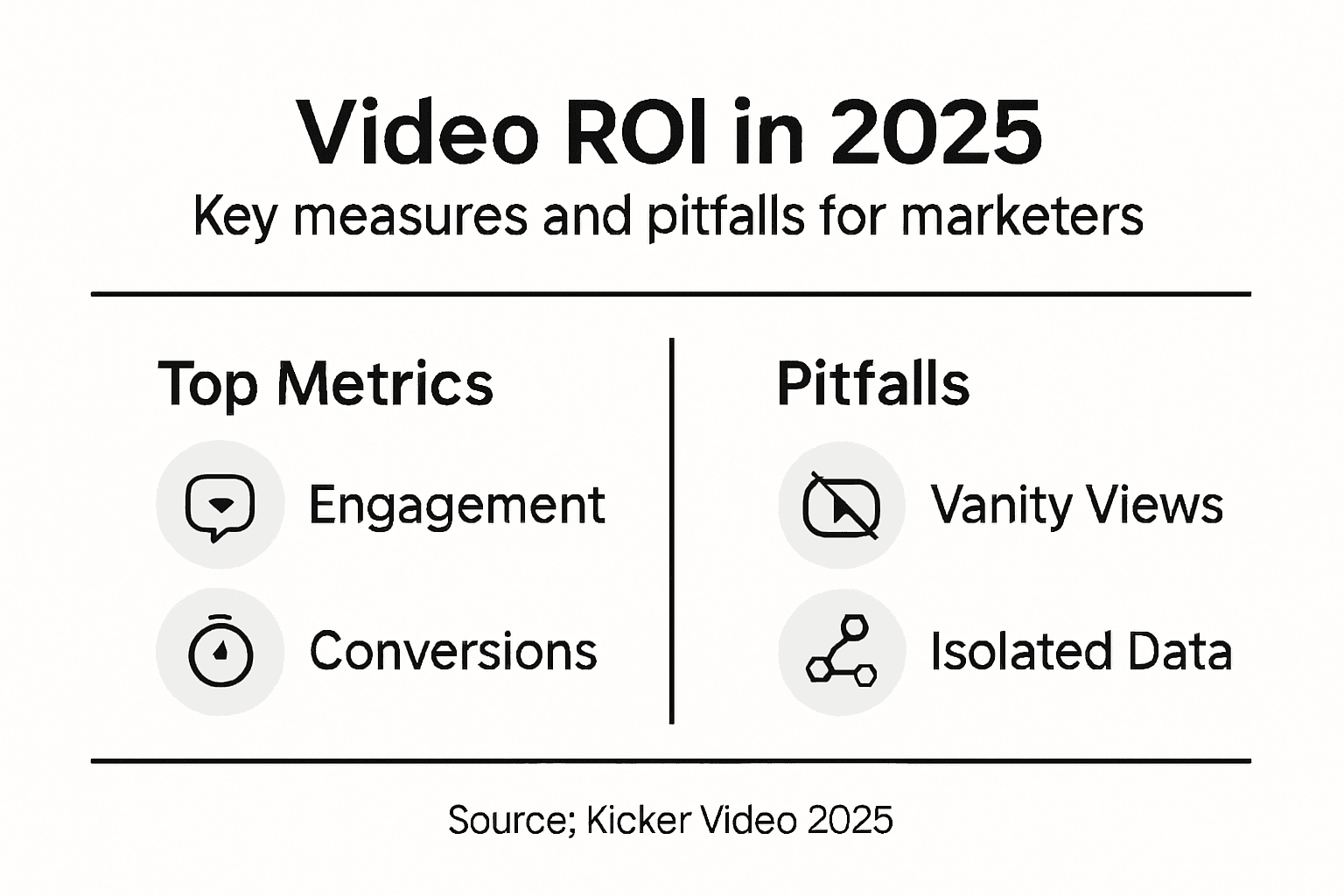 Infographic about measuring video marketing ROI