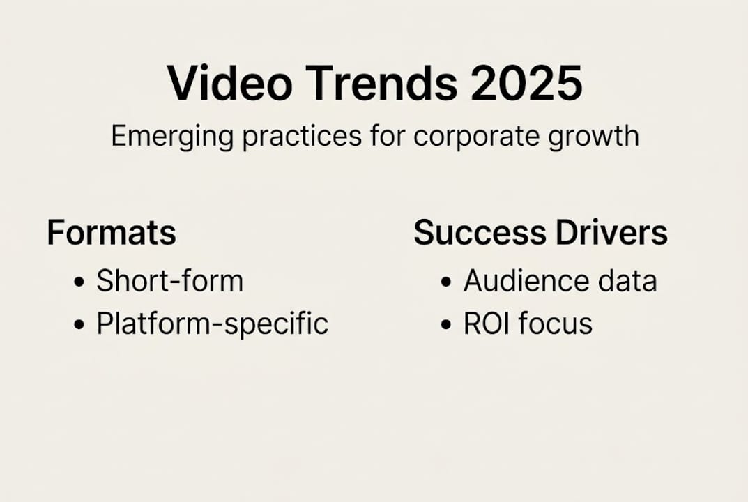 Infographic: top corporate video trends 2025