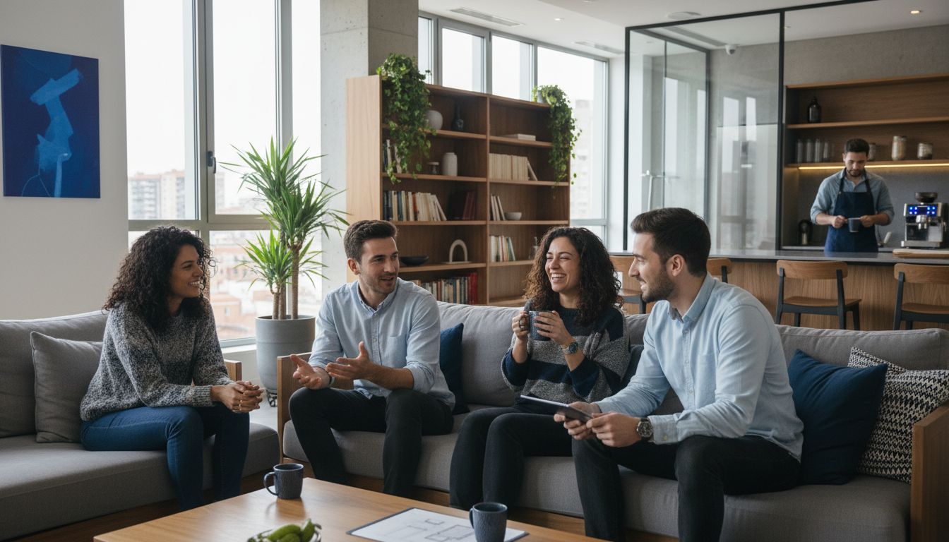 coliving espacio moderno