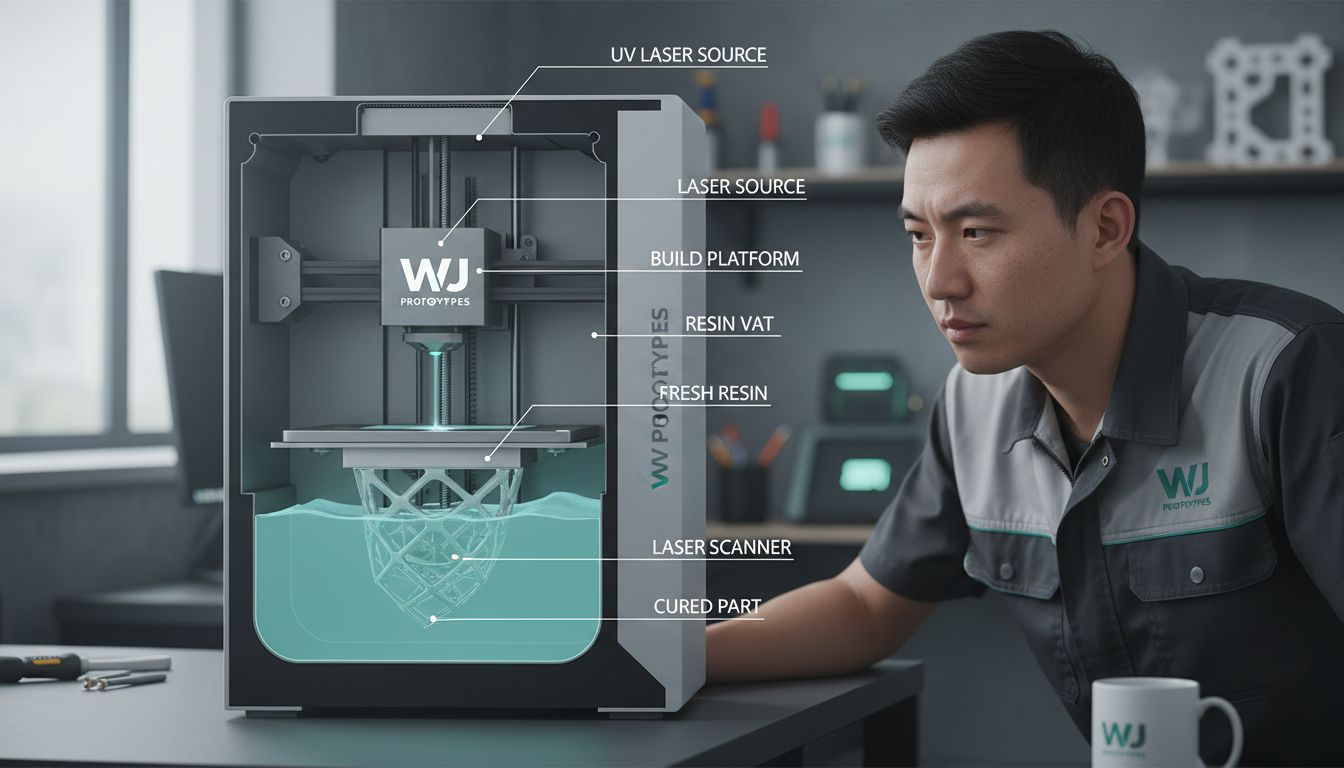 SLA printer components