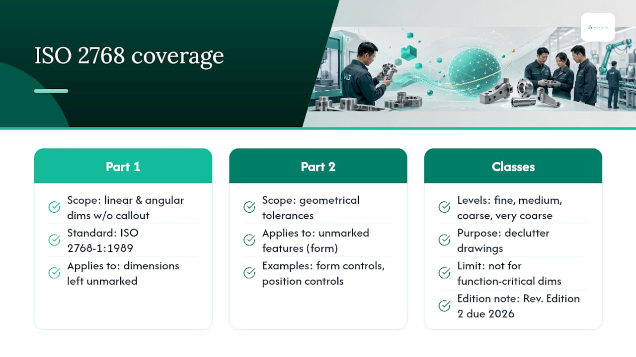 What Does ISO 2768 Actually Cover? — overview diagram