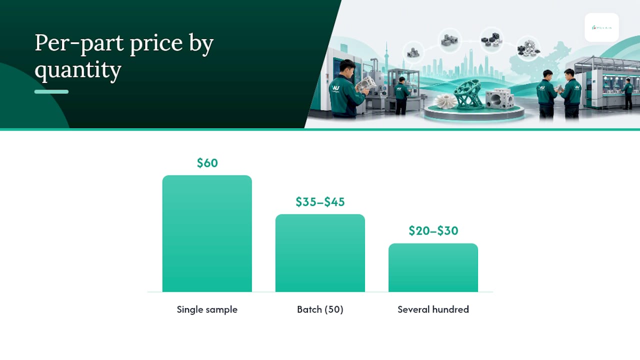 SLA per-part pricing by order volume
