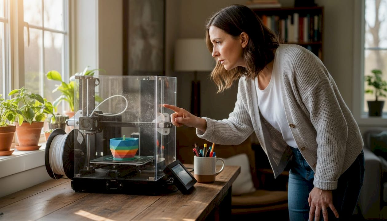 Selecting 3D file format at printer workstation