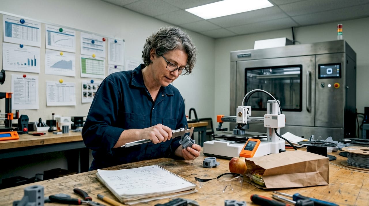 Engineer compares desktop and industrial 3D printers