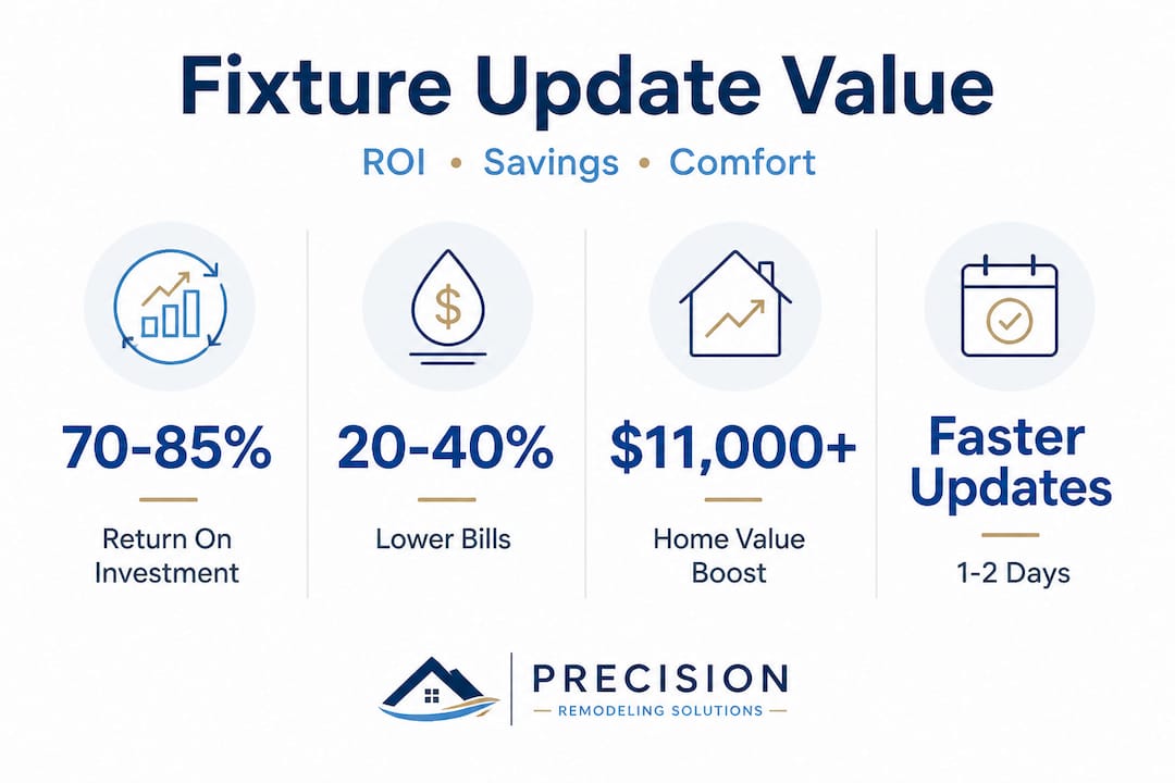 Infographic highlighting ROI, savings, value, and speed