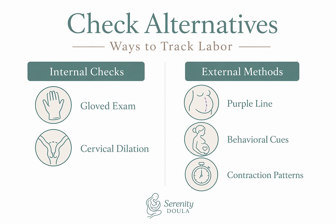 Infographic comparing internal and external labor checks