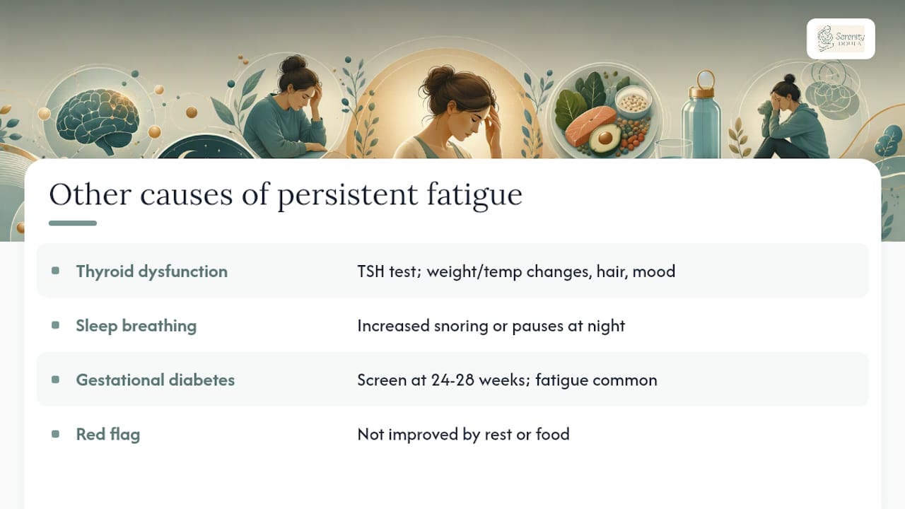 Beyond Anemia: Other Reasons Energy Doesn't Bounce Back — overview diagram