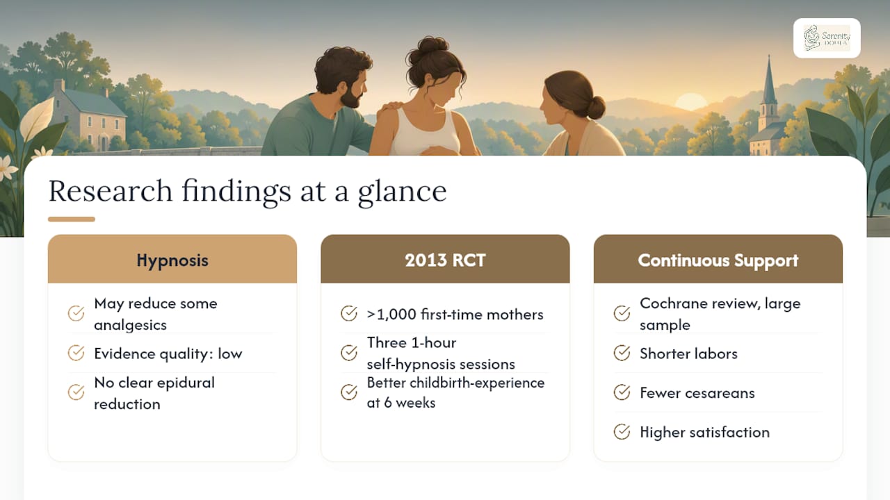 Does Hypnobirthing Actually Work? What the Research Says — overview diagram