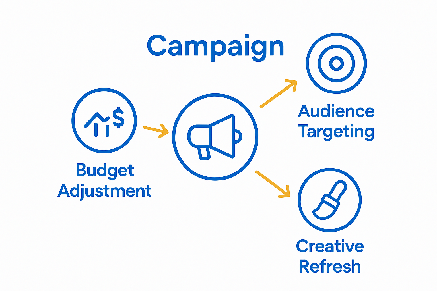 Infographic of ad campaign update strategies
