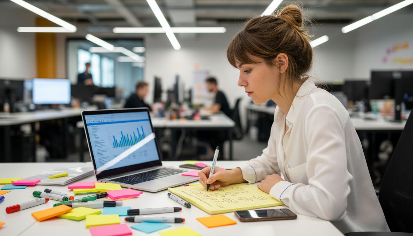 Marketer sketches Google Ads campaign structure