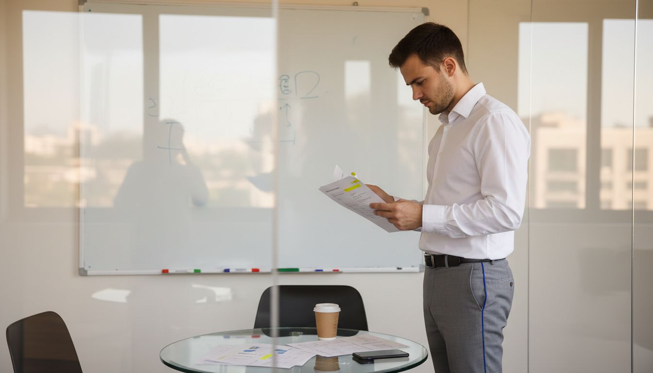 Manager reviewing Google Ads campaign report