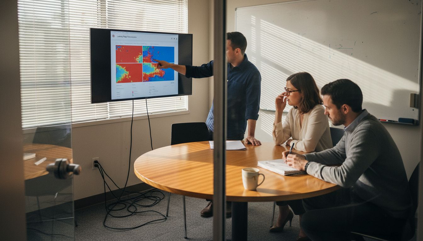 Team reviews web optimization strategies