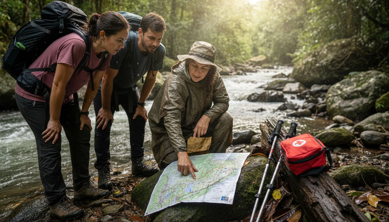 Guide explains safety near rushing river
