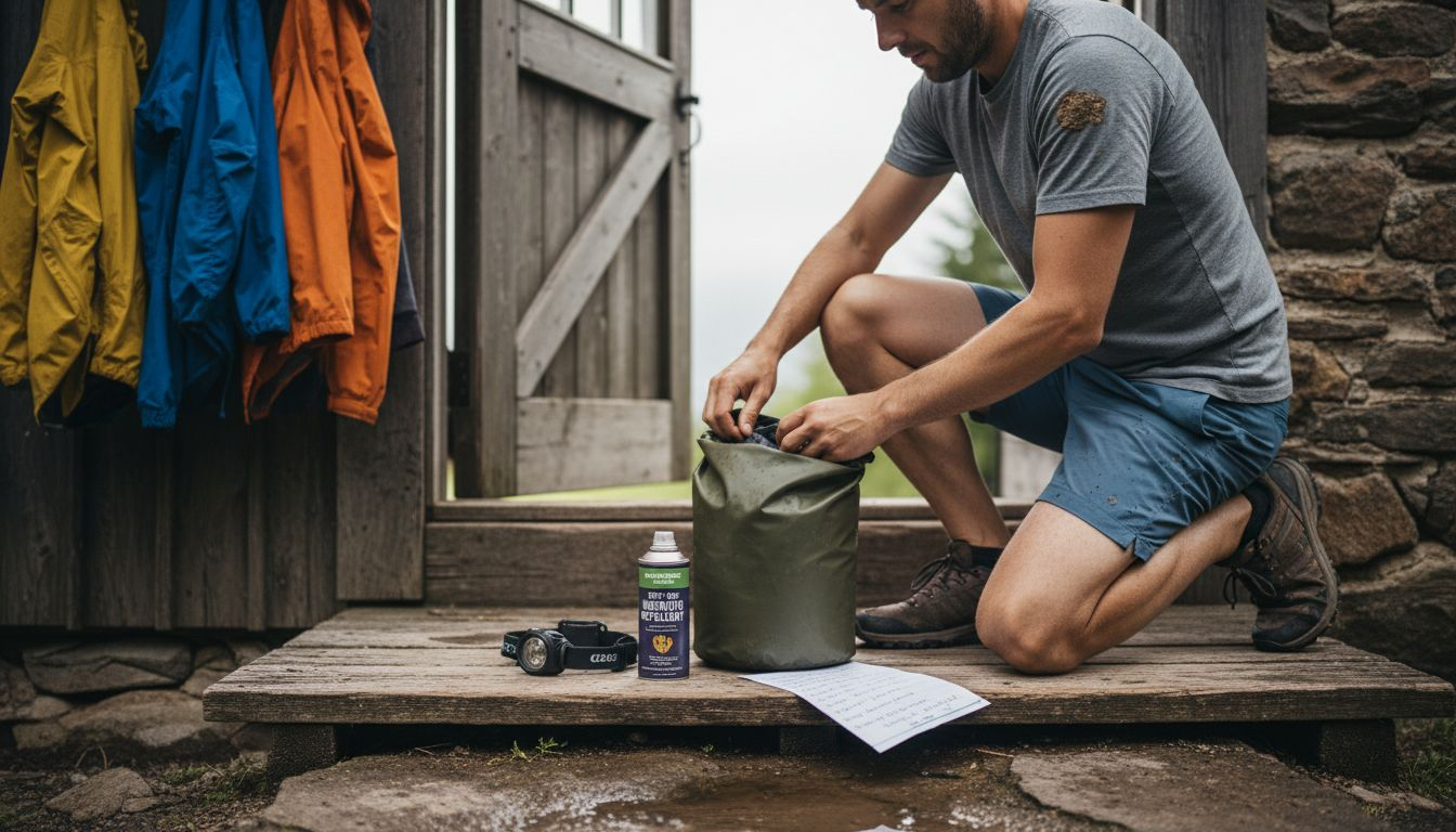 Packing essential gear for waterfall hike