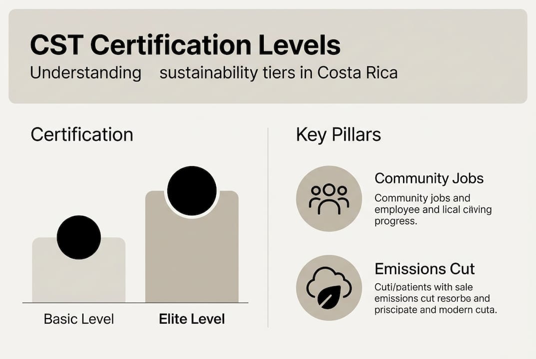 Infographic CST levels and sustainability pillars