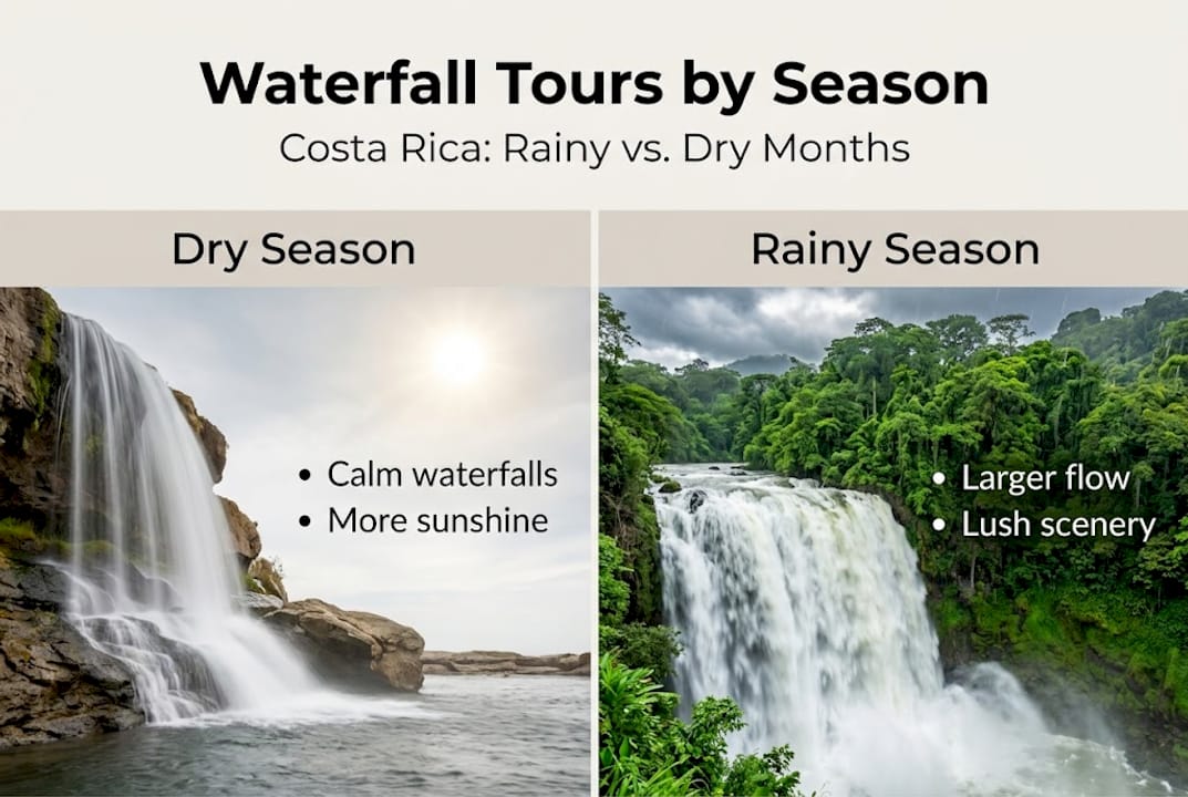 Infographic shows dry and rainy season differences