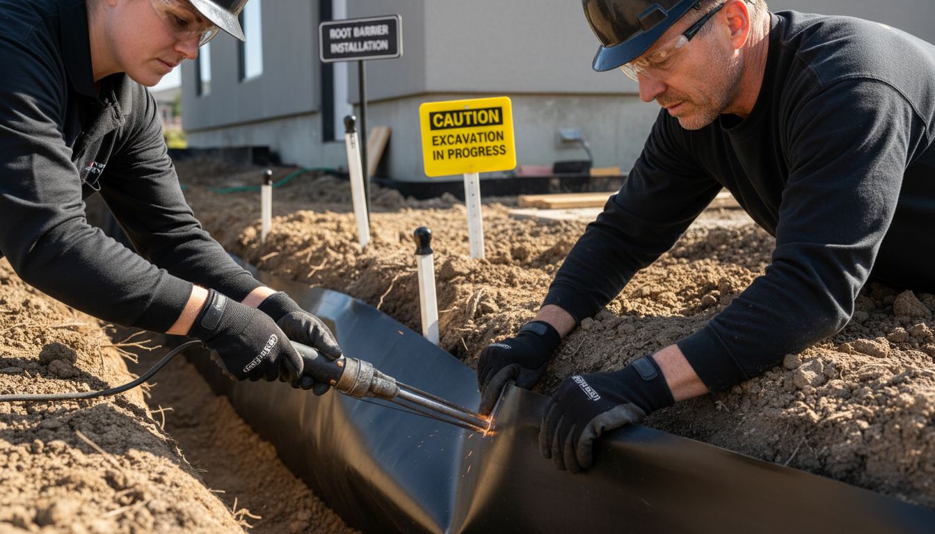 root barrier installation