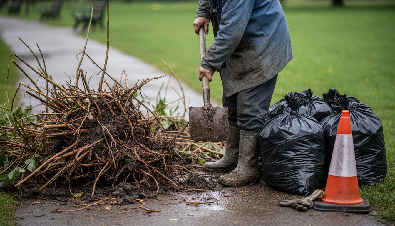 Failed attempt removing knotweed by hand