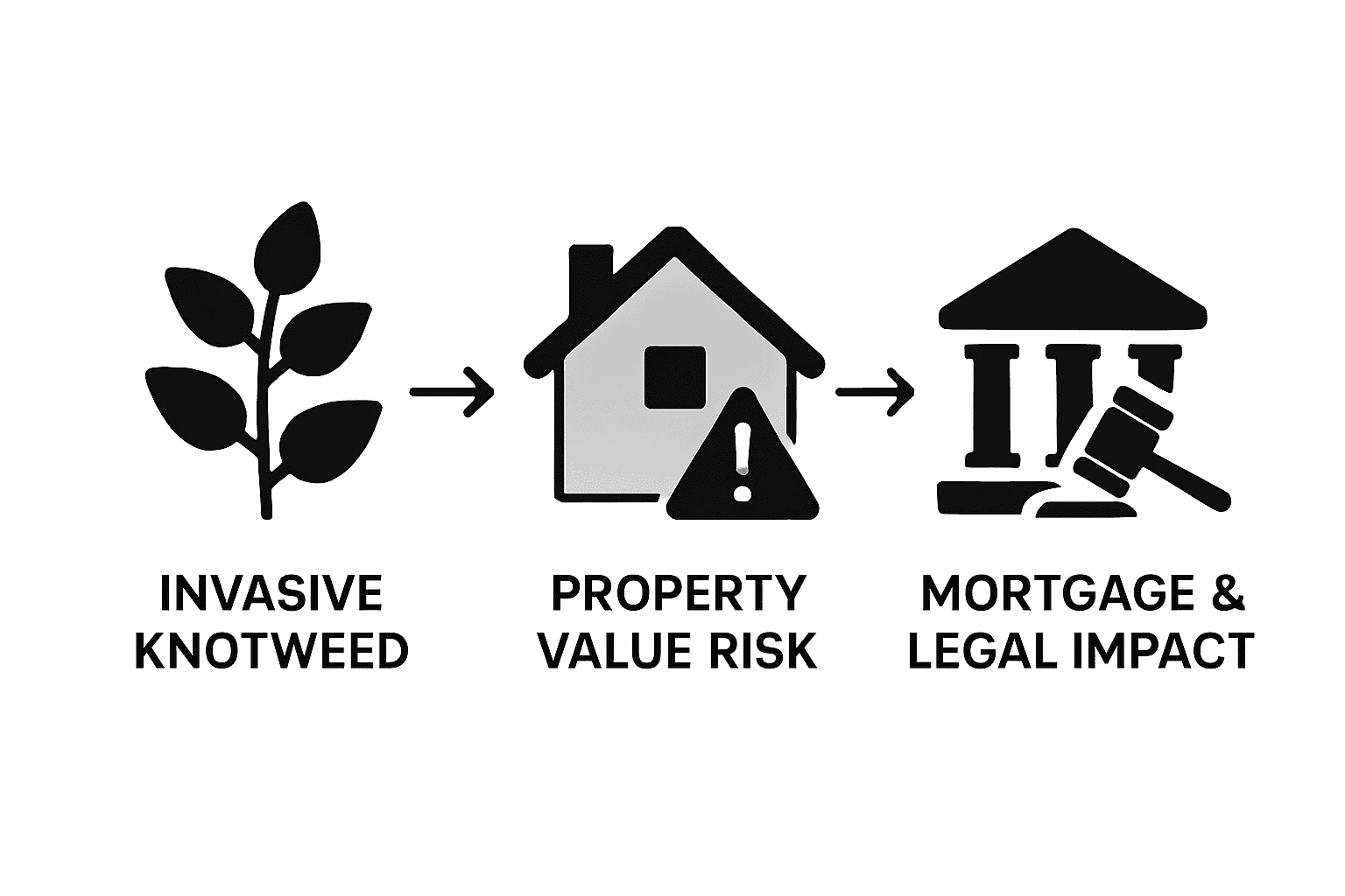Infographic on knotweed property risks