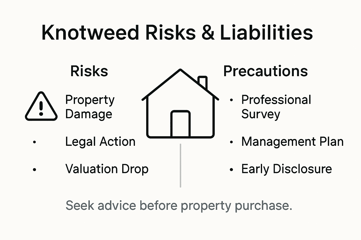 Infographic outlines knotweed risks and liabilities