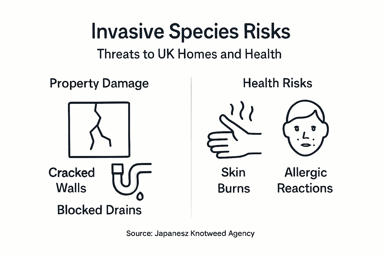 Infographic summarising risks of invasive species