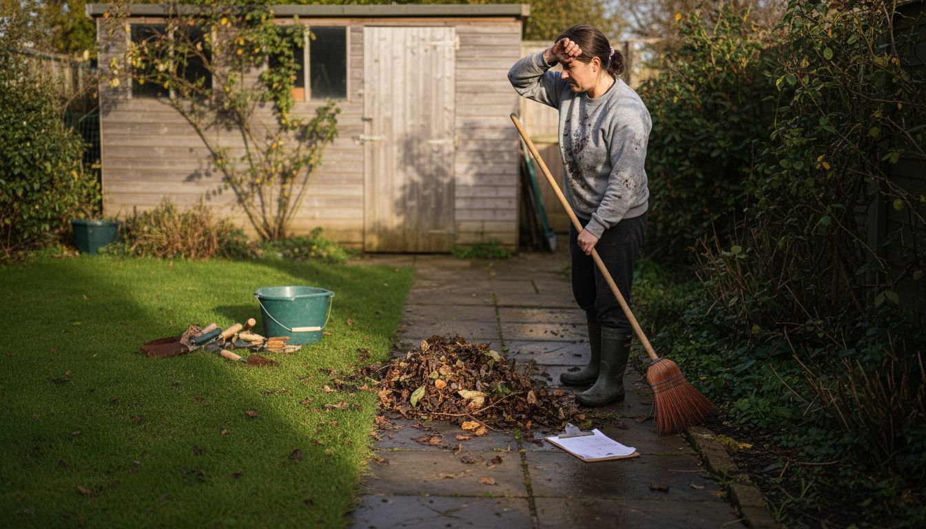 Preparing garden site for natural treatment