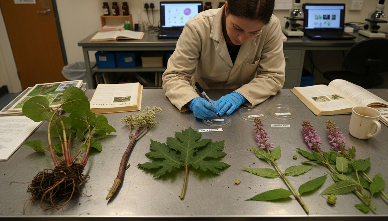 Comparing invasive plant species samples
