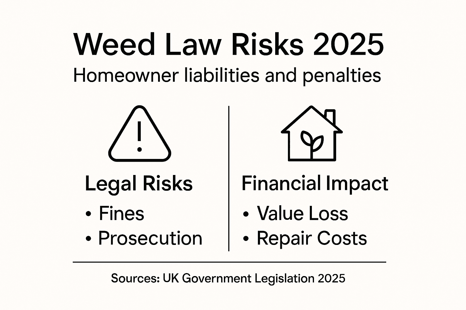 Infographic on legal and financial weed risks