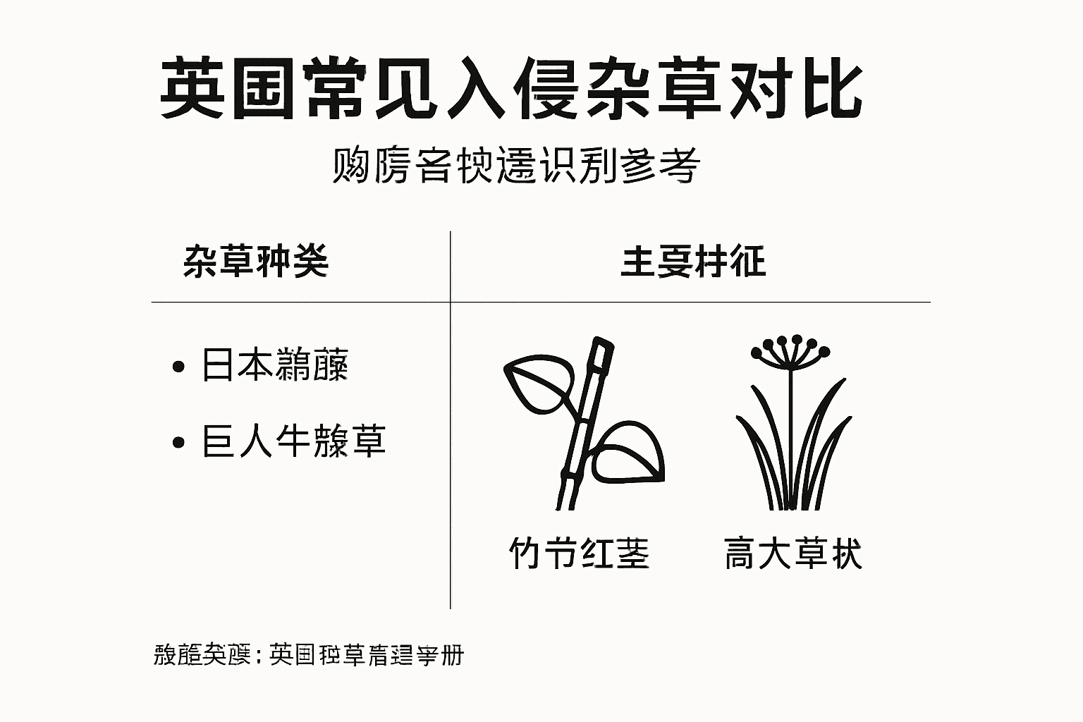 英国外来入侵杂草一览图