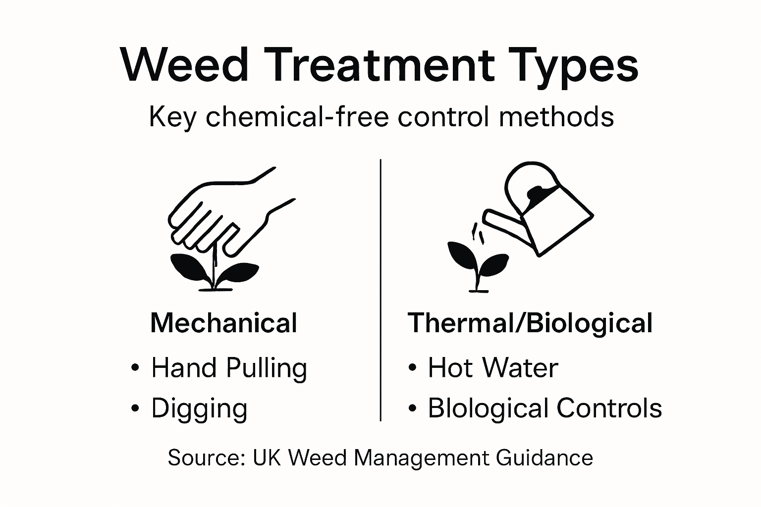 Infographic of key weed management methods