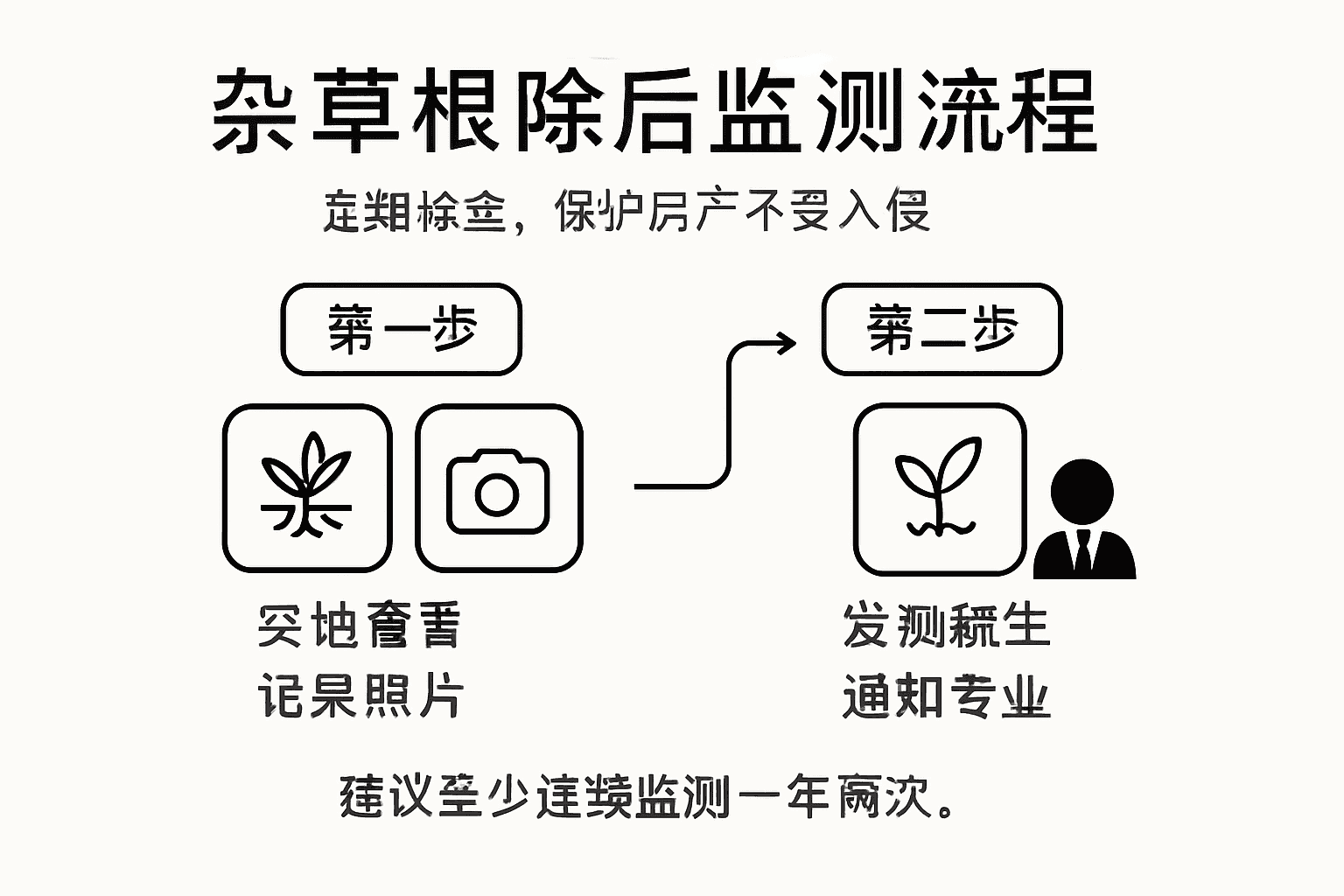 一张看懂杂草监测流程的简明图解