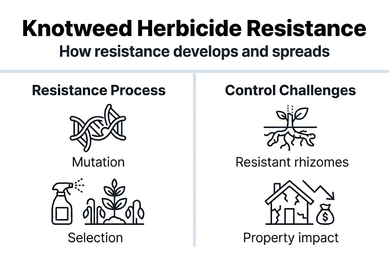 Infographic explains knotweed resistance process