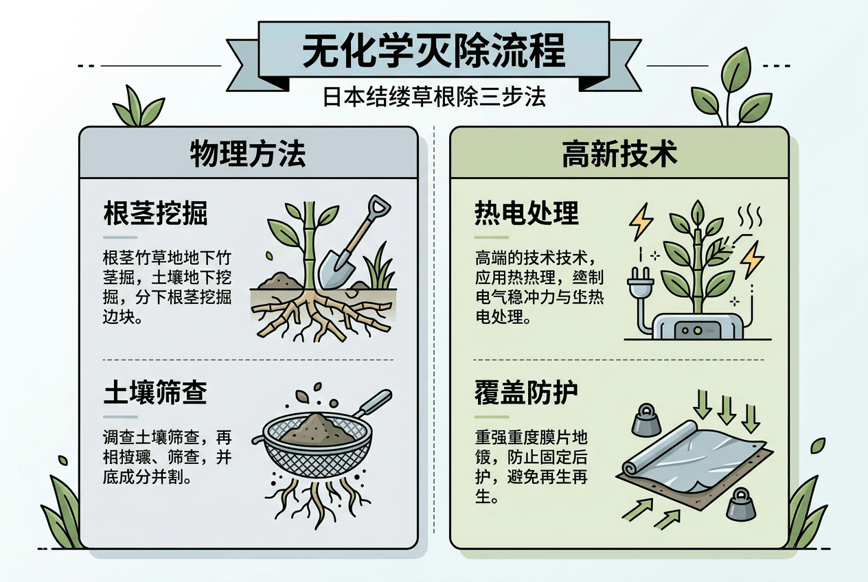 结缕草快速清除步骤一览图