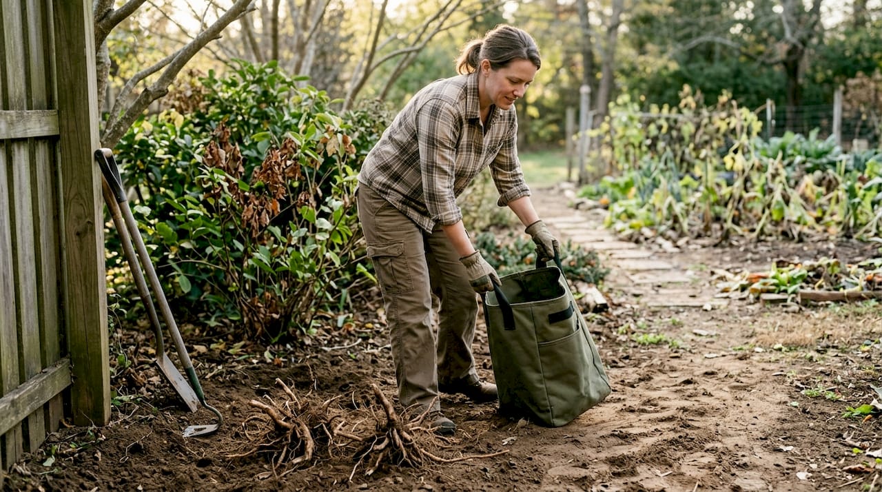 房主采用了无化学药剂的方法来治理根茎问题