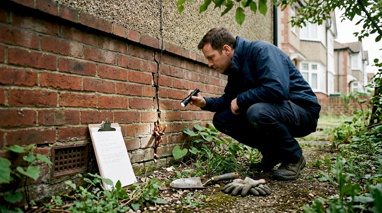 Home surveyor finds rhizomes near foundation