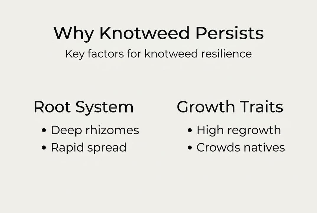 Infographic explains knotweed resistance mechanisms