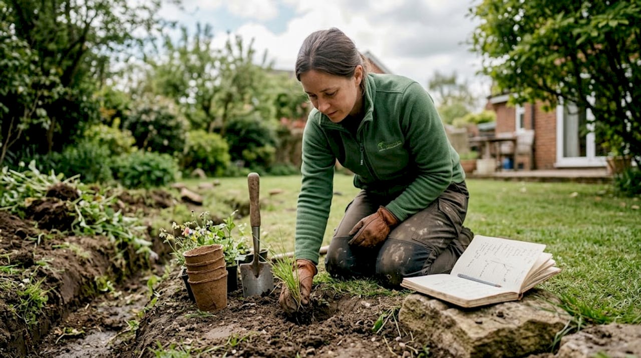 Planting natives to aid soil drainage