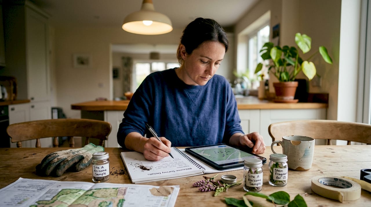 Woman logging rhizome survey findings