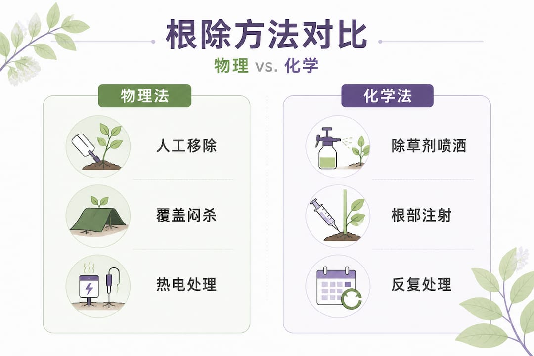 一张图带你了解物理去除与化学去除方法的对比