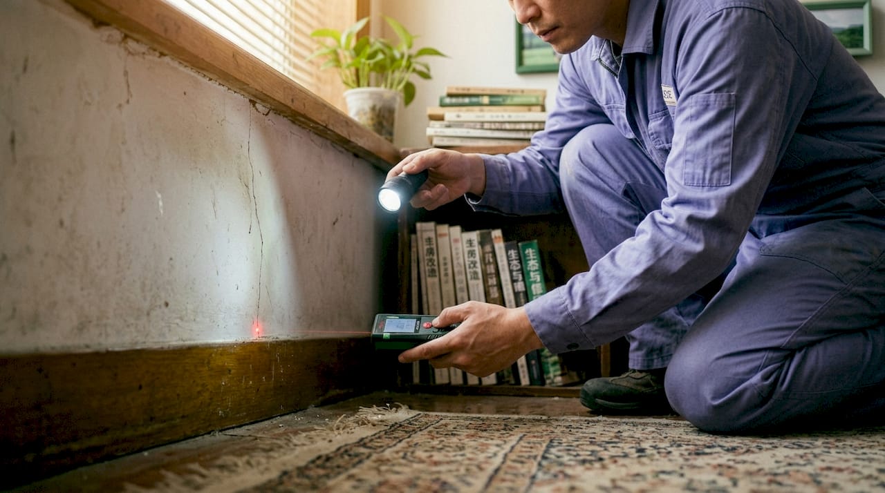 建筑师对老房子的墙体进行了安全检测，确保结构稳固无隐患。