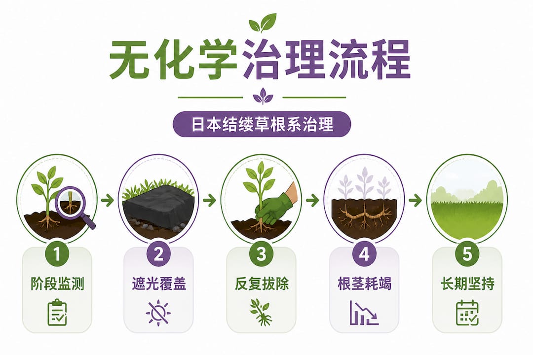 日本虎杖无化学药剂清除方法图解