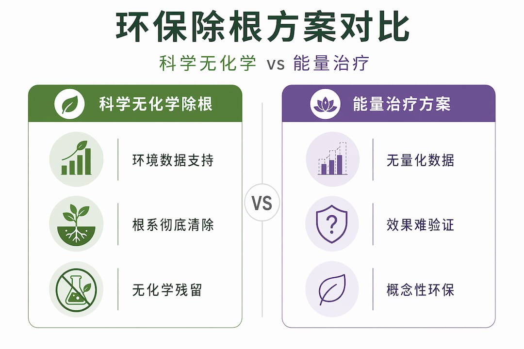生态根系去除方法大比拼，一张图带你全面了解各种处理方式的优缺点