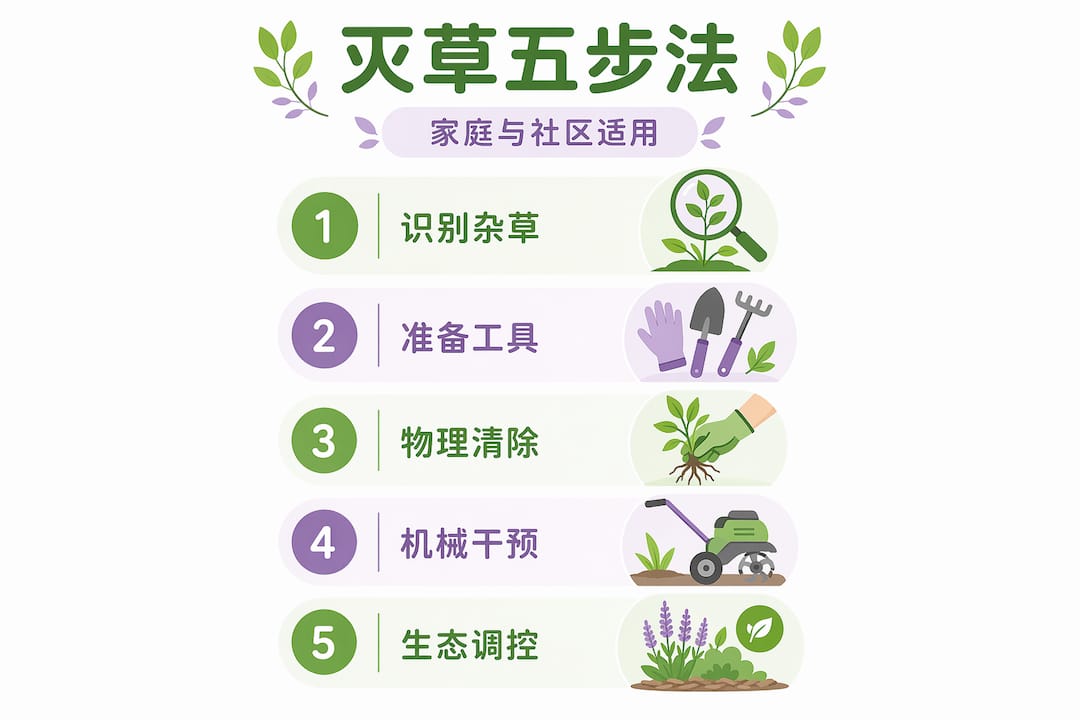 环保除草五步法流程一览