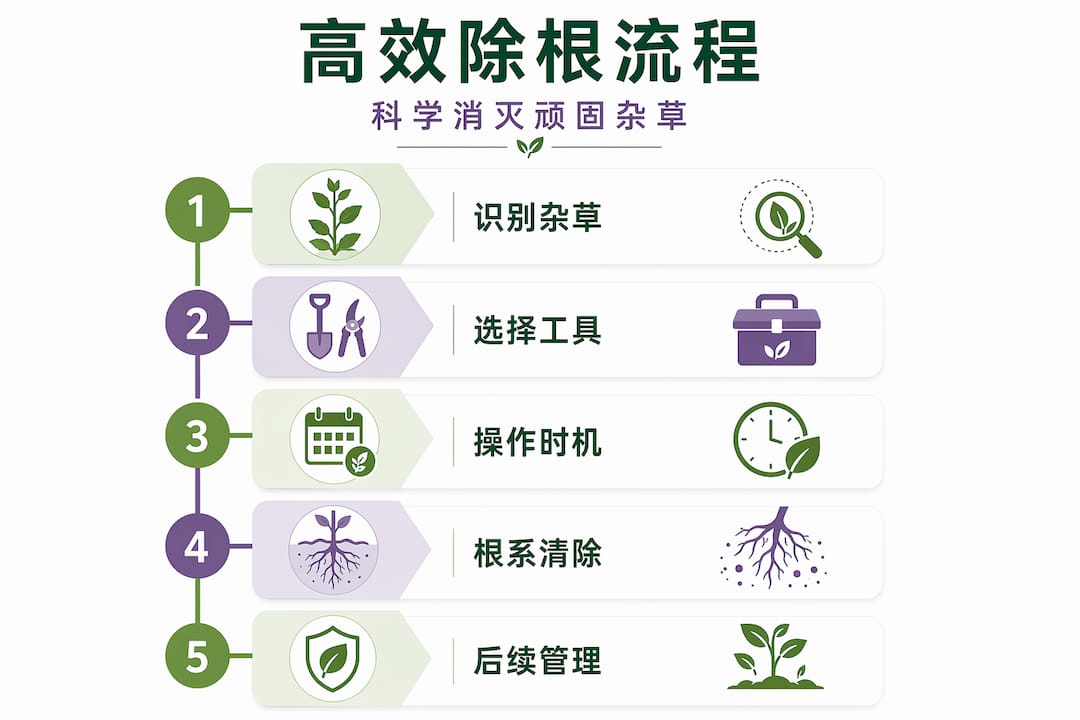 杂草清除全流程图解，教你一步步轻松搞定除草难题