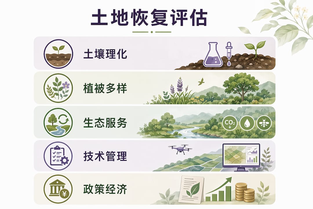 土地修复评估分级流程示意图