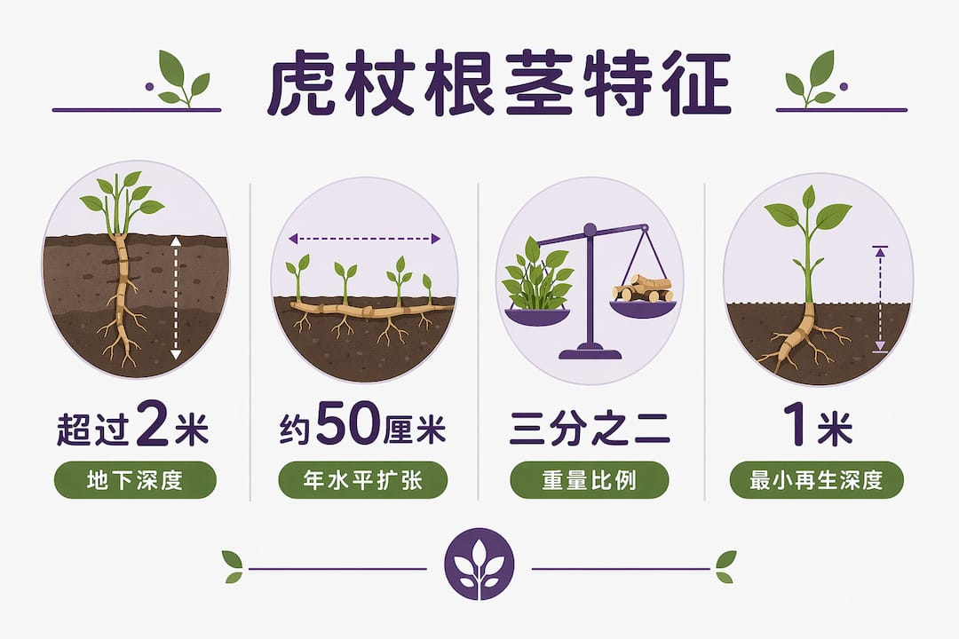 日本虎杖根茎主要特征的数据统计图