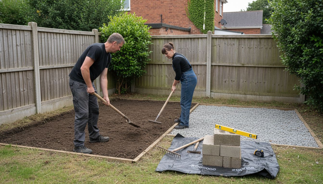 shed foundation preparation