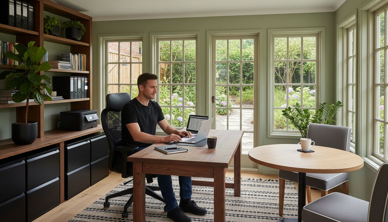 bespoke garden office interior