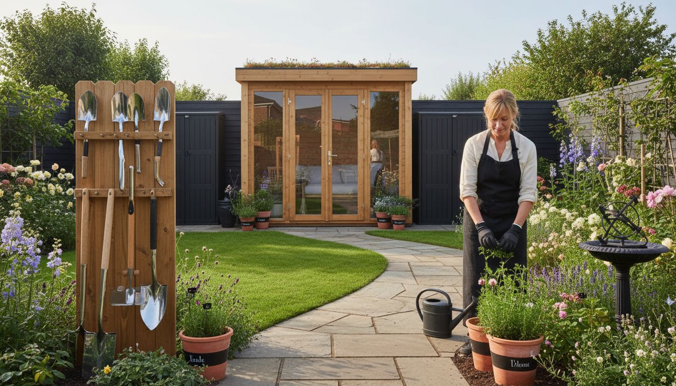 organised garden storage
